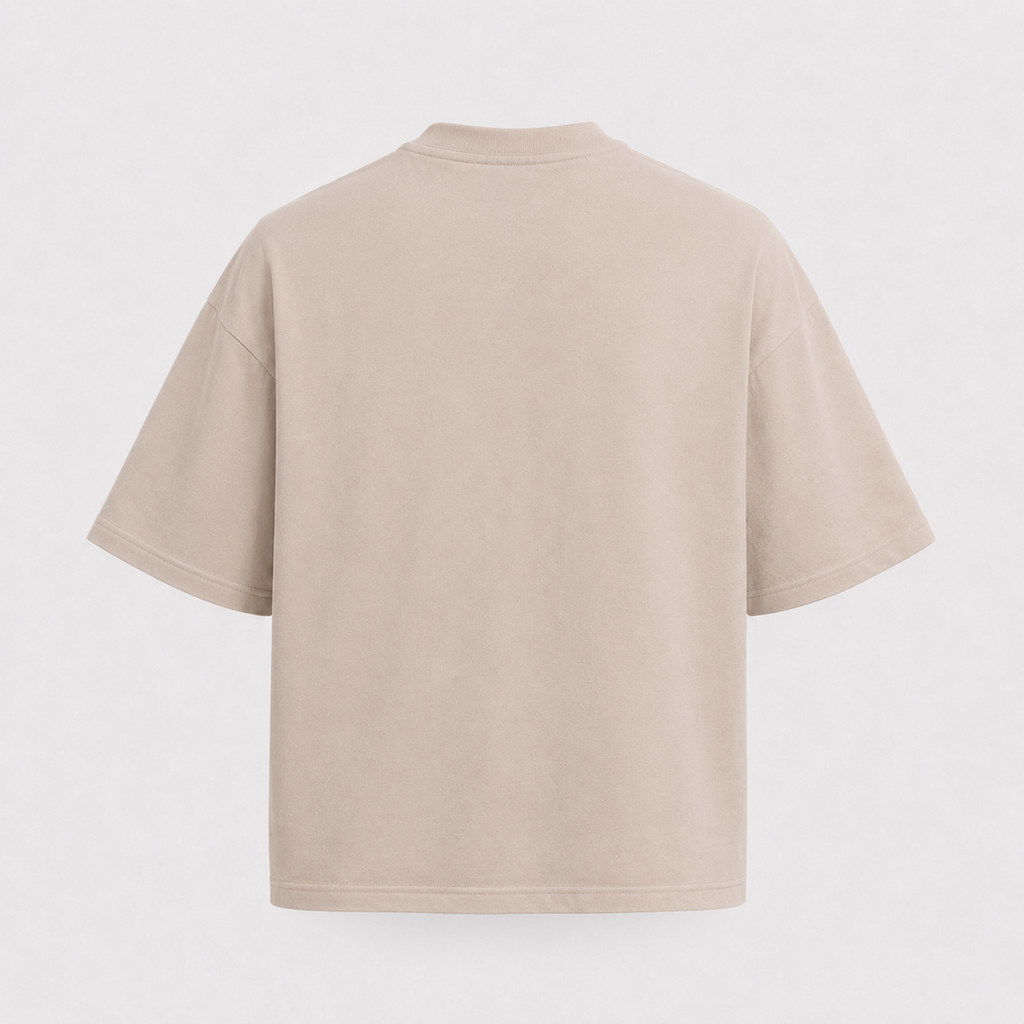 Sand Oversized Love Is Evol Logo Tee