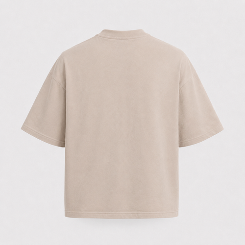 Sand Oversized Love Is Evol Logo Tee