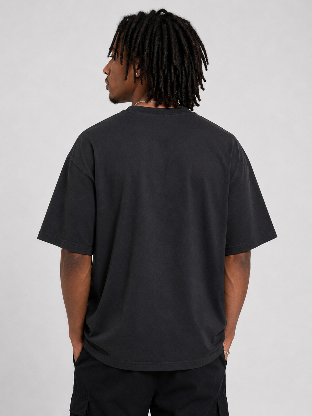 Black Oversized Love Is Evol Logo Tee